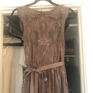 BHLDN bridesmaid dress mauve